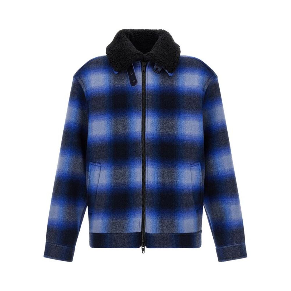 Balenciaga Blue Virgin Wool Men's Bomber